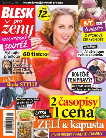 Obálka e-magazínu Blesk pro ženy 9.2.2015