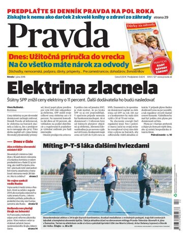 Obálka e-magazínu Pravda 1.6.2016