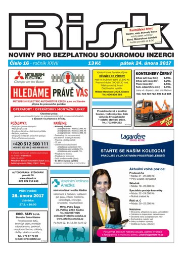 Obálka e-magazínu Risk 16/2017