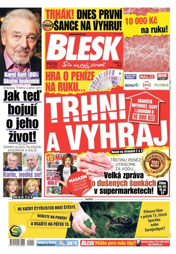 Obálka e-magazínu Blesk 13.9.2019