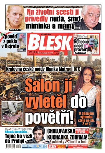 Obálka e-magazínu Blesk 6.8.2020