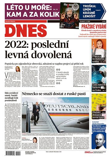 Obálka e-magazínu MF Dnes 21.4.2022