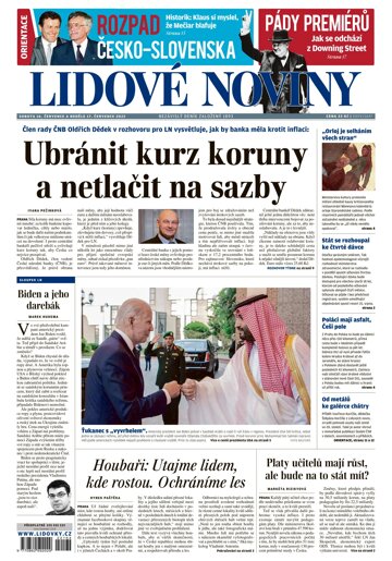Obálka e-magazínu Lidové noviny 16.7.2022