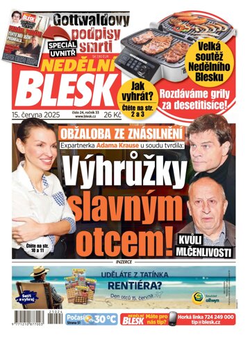 Obálka e-magazínu Nedělní Blesk 15.6.2025