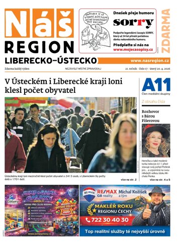 Obálka e-magazínu Náš Region - Liberecko 17/2026