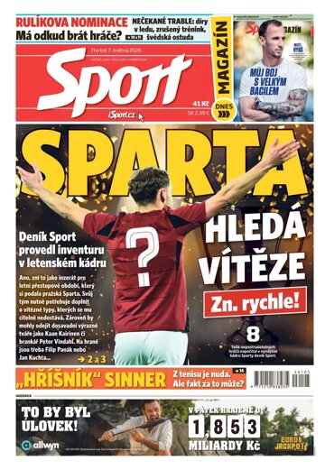 Obálka e-magazínu Sport 7.5.2026