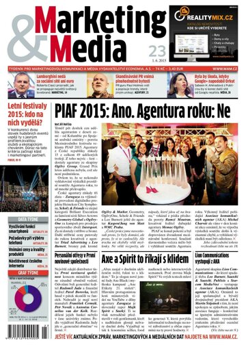 Obálka e-magazínu Marketing & Media 23 - 1.6.2015