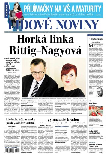 Obálka e-magazínu Lidové noviny 31.5.2016