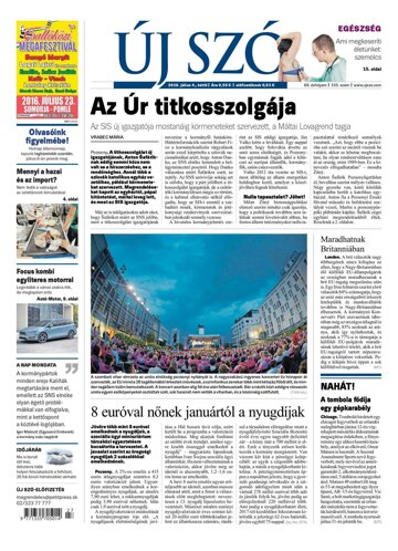 Obálka e-magazínu Új Szó 4.7.2016