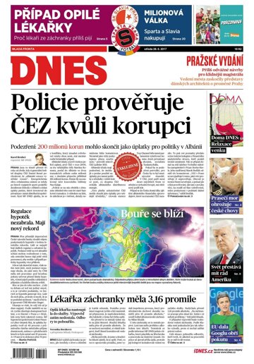 Obálka e-magazínu MF Dnes 28.6.2017