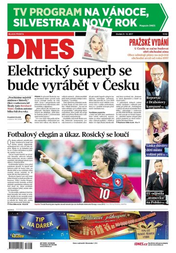 Obálka e-magazínu MF Dnes 21.12.2017