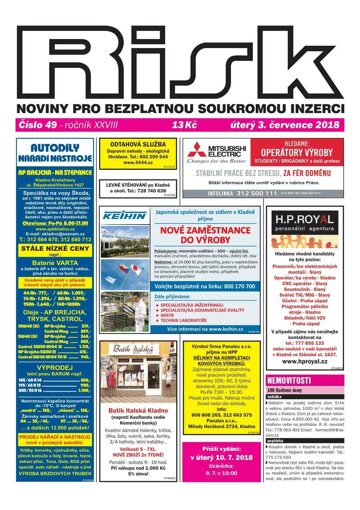 Obálka e-magazínu Risk 49/2018