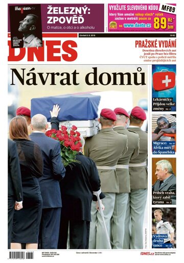 Obálka e-magazínu MF Dnes 9.8.2018