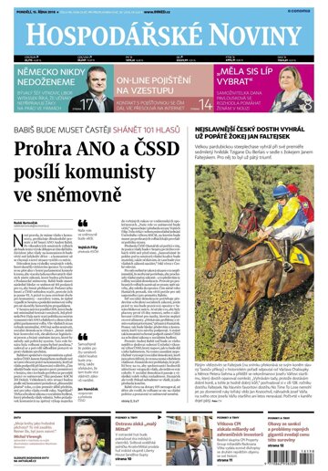 Obálka e-magazínu Hospodářské noviny 198 - 15.10.2018