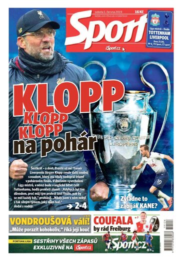 Obálka e-magazínu Sport 1.6.2019