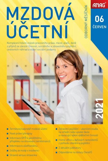 Obálka e-magazínu Mzdová účetní 2021 6/21