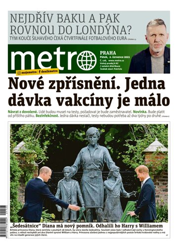 Obálka e-magazínu deník METRO 2.7.2021