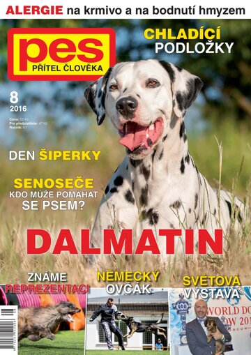 Obálka e-magazínu Pes přítel člověka 8/2016
