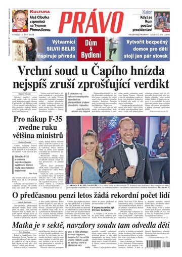 Obálka e-magazínu Deník Právo 13.9.2023