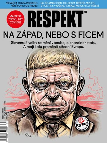 Obálka e-magazínu Respekt 38/2023