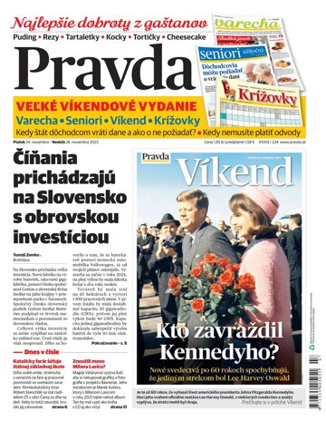 Obálka e-magazínu Pravda 24. 11. 2023