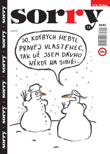 Obálka e-magazínu Sorry 12/2023