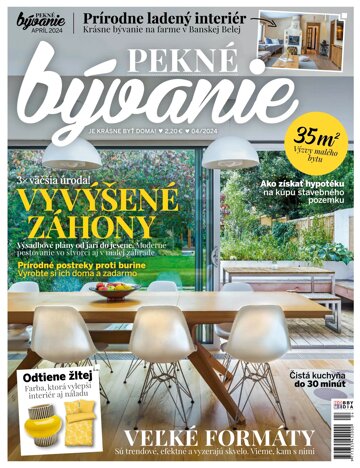 Obálka e-magazínu Pekné bývanie 4/2024