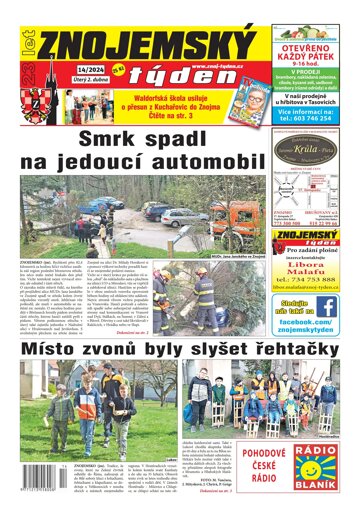 Obálka e-magazínu Znojemský týden 14/2024