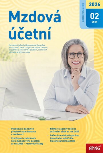 Obálka e-magazínu Mzdová účetní 2026 2/26