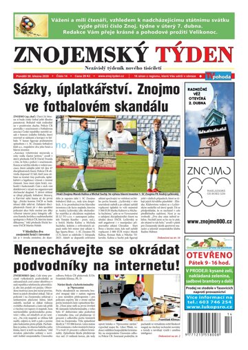 Obálka e-magazínu Znojemský týden 14/2026