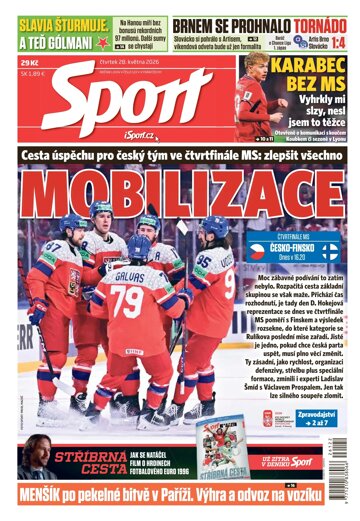 Obálka e-magazínu Sport 28.5.2026