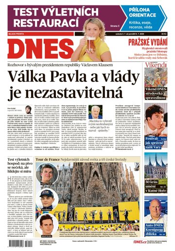 Obálka e-magazínu MF Dnes 4.7.2026