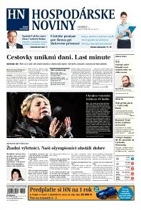 Obálka e-magazínu Hospodárske noviny 24.02.2014