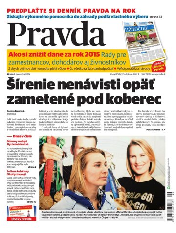 Obálka e-magazínu Pravda 2.12.2015
