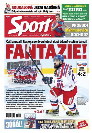 Obálka e-magazínu Sport 21.12.2015