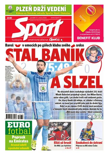Obálka e-magazínu Sport 15.2.2016