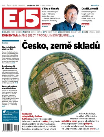 Obálka e-magazínu E15 5.5.2016