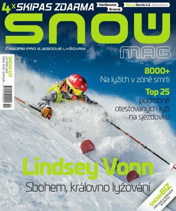 Obálka e-magazínu SNOW 119 - listopad 2019