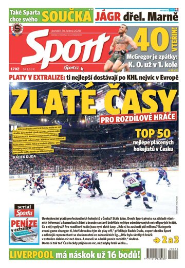 Obálka e-magazínu Sport 20.1.2020