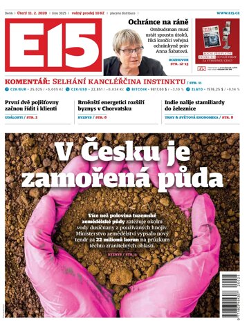 Obálka e-magazínu E15 11.2.2020