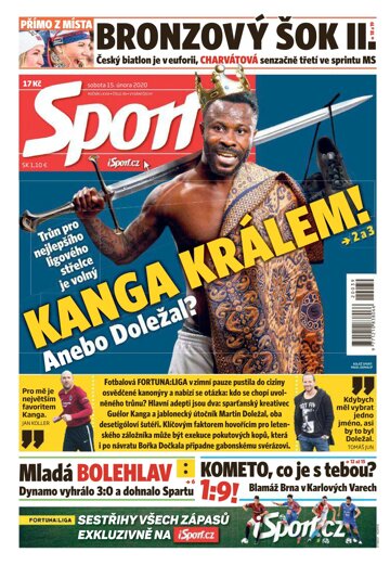 Obálka e-magazínu Sport 15.2.2020