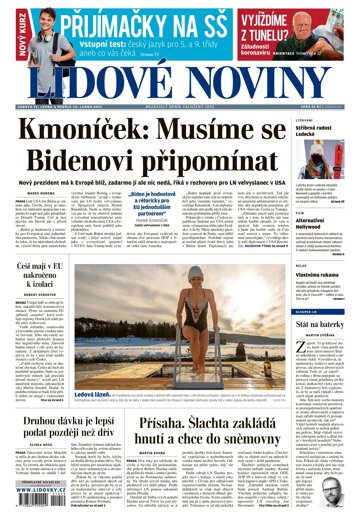 Obálka e-magazínu Lidové noviny 23.1.2021