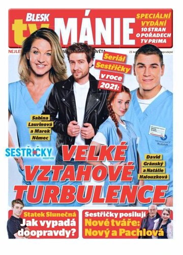 Obálka e-magazínu Blesk Tv manie 23.1.2021