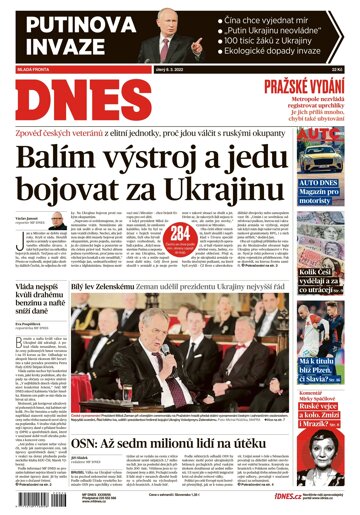 Obálka e-magazínu MF Dnes 8.3.2022