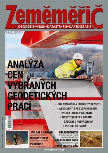 Obálka e-magazínu Svazané časopisy Zeměměřič po ročnících Zeměměřič ročník 2011