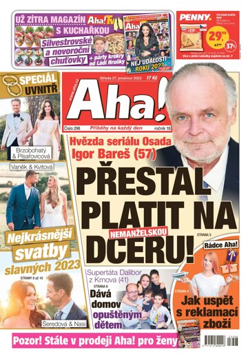 Obálka e-magazínu AHA! 27.12.2023