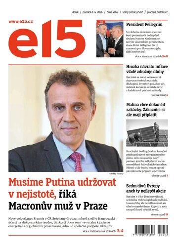 Obálka e-magazínu E15 8.4.2024