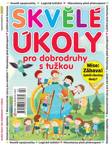 Obálka e-magazínu Knihovnička Junior - Hravé úkoly na cesty 2/2025