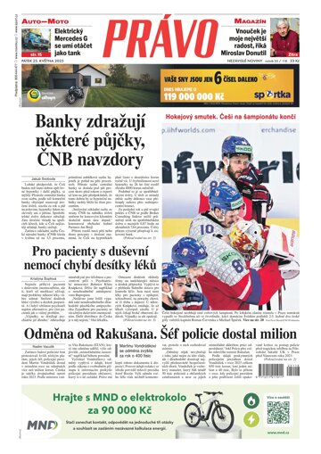 Obálka e-magazínu Deník Právo 23.5.2025