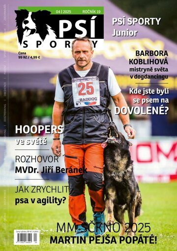 Obálka e-magazínu Psí sporty 4/2025